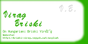 virag briski business card